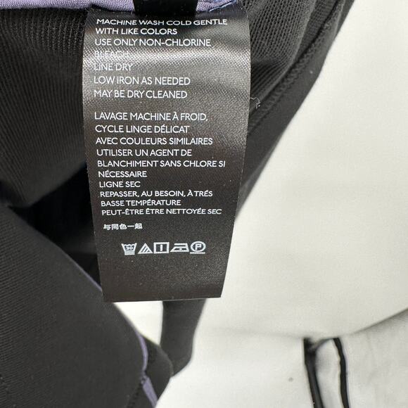 ANTHROPOLOGIE Sylvia Black Ponte Knit Zip Sleeve Moto Blazer Jacket // XS - Picture 10 of 11